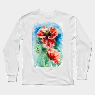 Poppies Long Sleeve T-Shirt